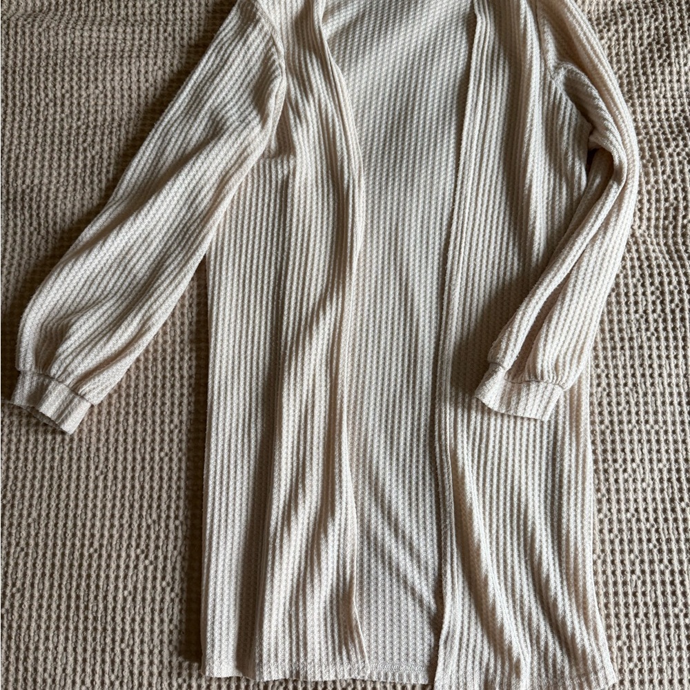 Daytrip Cream Textured Knit Top